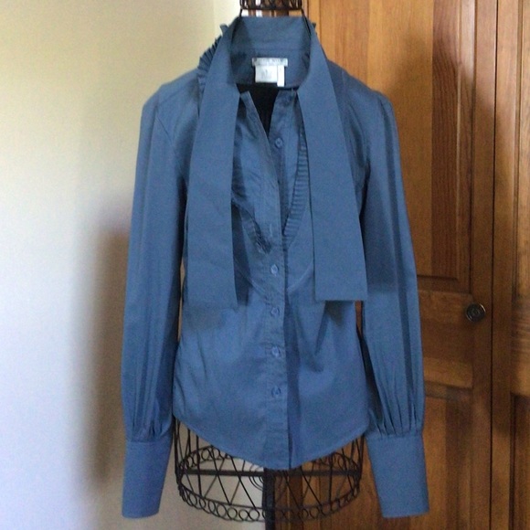 Alberto Makali blouse, Petrol blue, size 6 - Picture 3 of 10